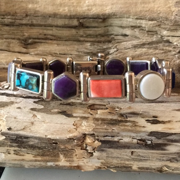 Vintage Native American Link Reversible Bracelet - Picture 5 of 16